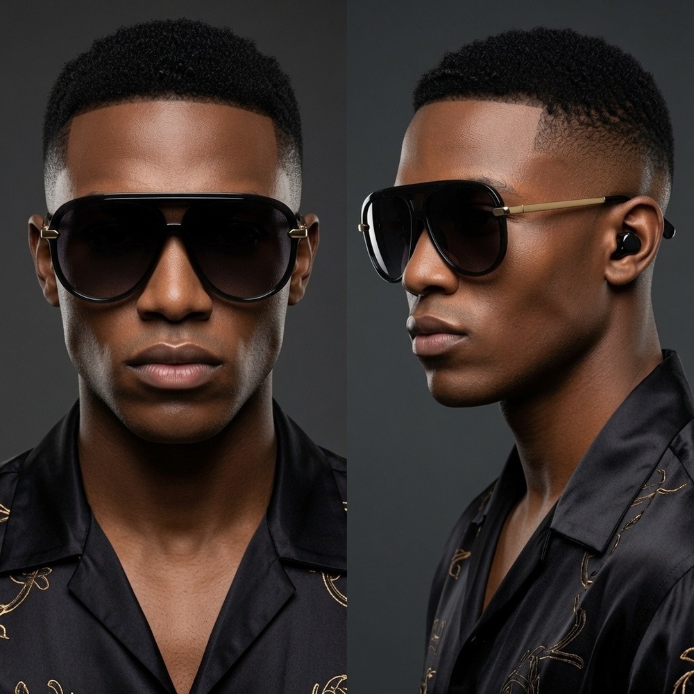 Mens Oversized Sunglasses Urban Sleek‎ Celebrity Style Summer Fashion, Statement